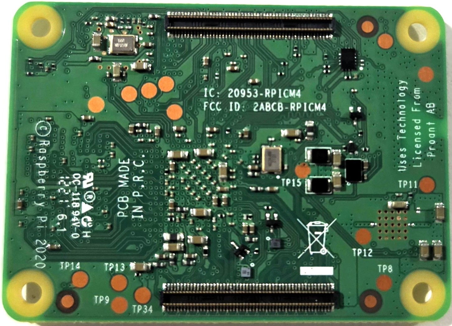 CM4 PCB Bottom