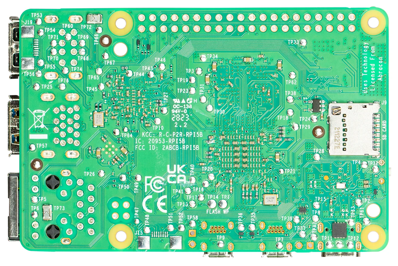 Pi 5 board bottom