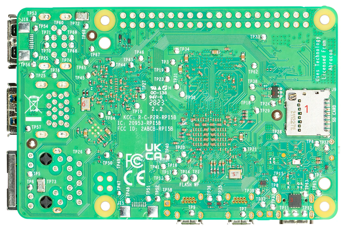 PI 5 Bottom Components